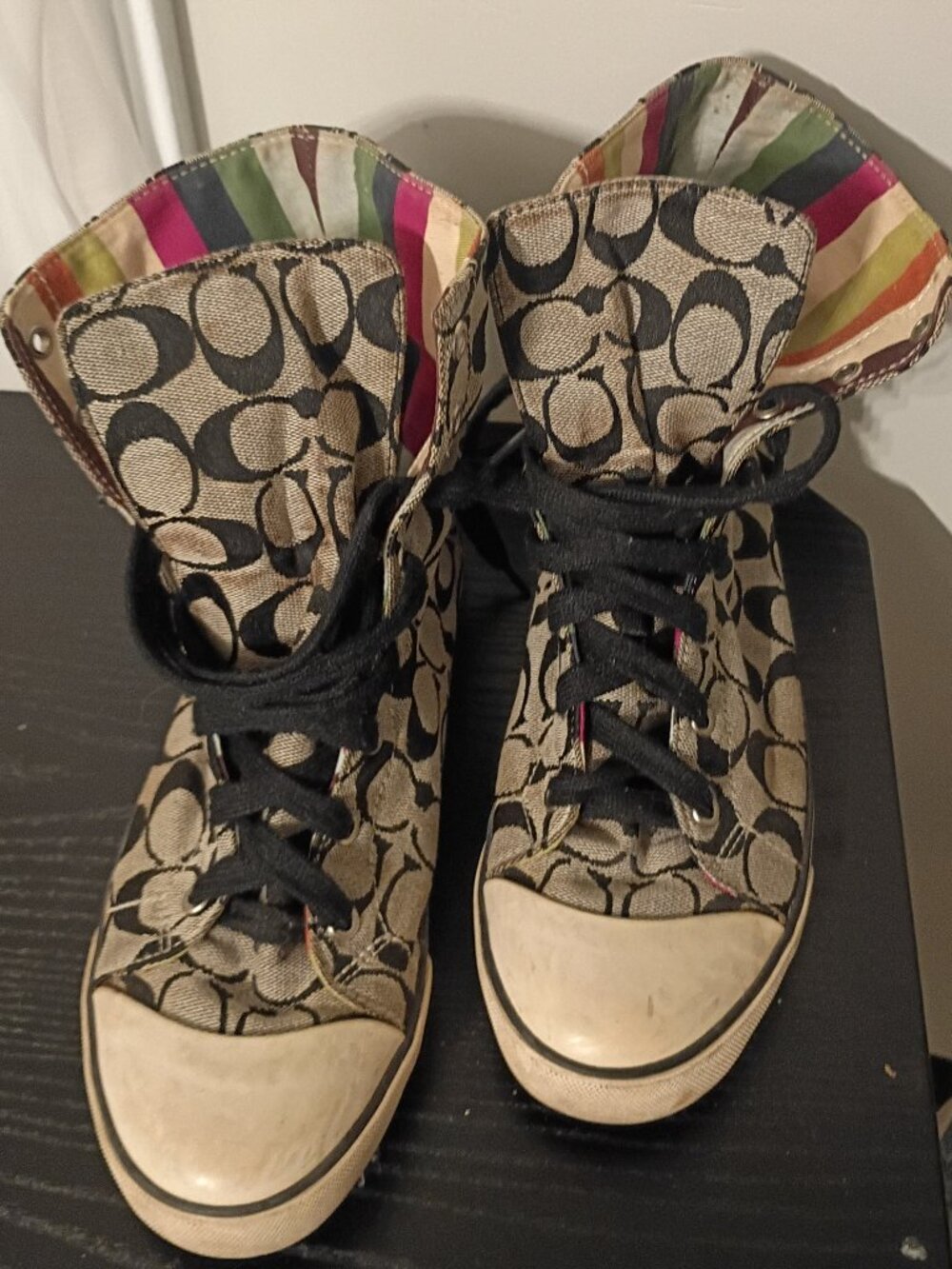 Coach Bonney Signature High Top Sneakers Size 10